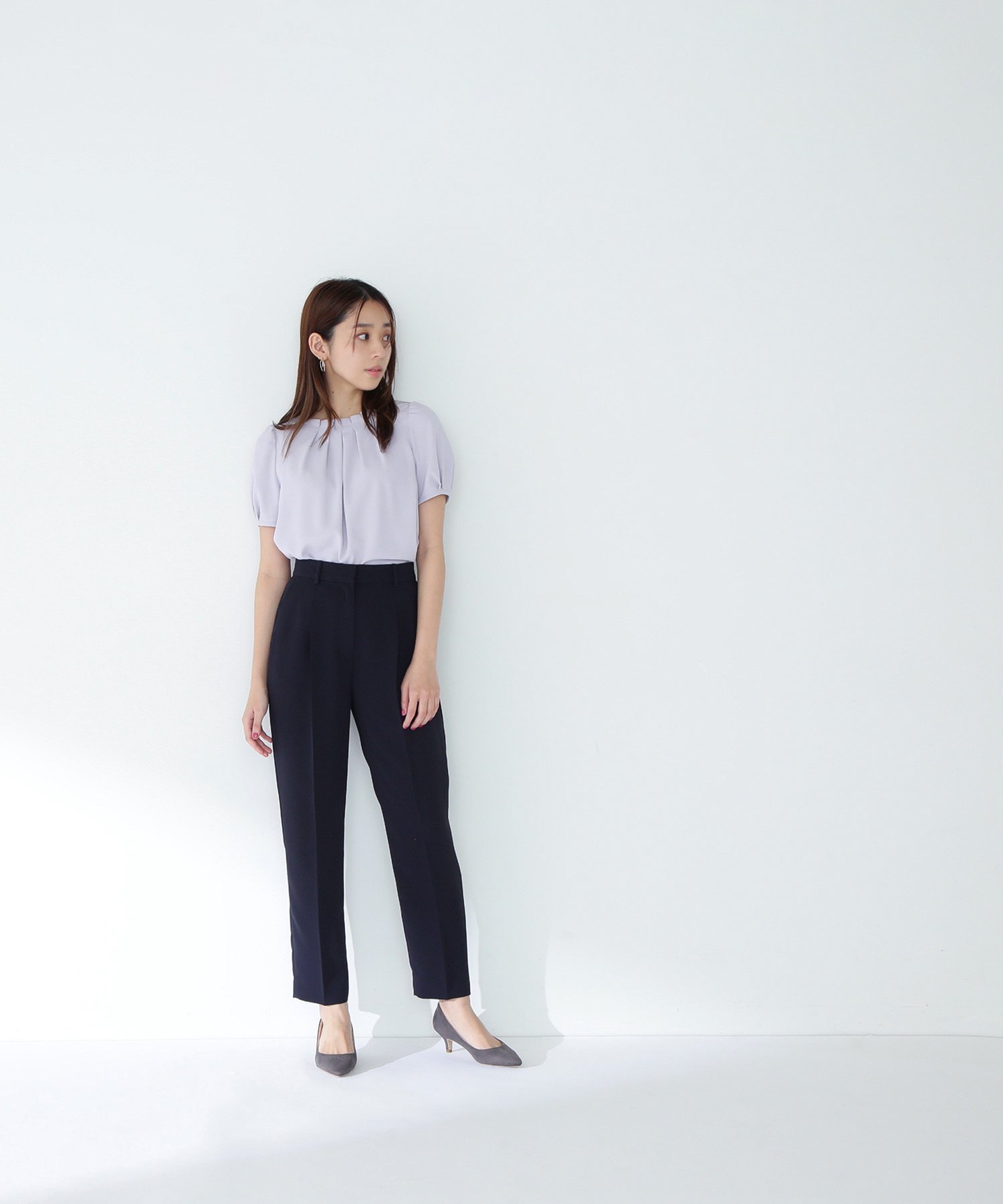 【ナチュラル ビューティー ベーシック/NATURAL BEAUTY BASIC】のドビーツイル SETUP テーパードパンツ 人気、トレンドファッション・服の通販 founy(ファニー) 　ファッション　Fashion　レディースファッション　Fashion for Women　セットアップ　Matching Sets　レディースパンツ・ボトムス　Pants & Trousers / Bottoms　おすすめ　Recommended / Our Picks　ジャケット　Jacket, Outerwear　スーツ　Suit, Formalwear　センター　Center, Center Line　ツイル　Twist, Twisted Detail　バランス　Balance, Style Balance　 other-1|ID: prp329100004728431 ipo3291000000034161453
