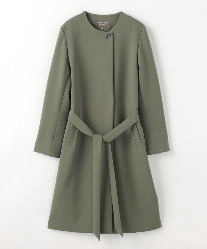 【ユナイテッドアローズ/UNITED ARROWS】のダブルクロス ノーカラー ベルトコート A DAY IN THE LIFE インテリア・キッズ・メンズ・レディースファッション・服の通販 founy(ファニー) https://founy.com/ ファッション Fashion レディースファッション Fashion for Women アウター Coat / Outerwear Collection コート・ロングコート・ピーコート Long Coats, Peacoats & More ベルト&ウエストマーク Belts & Waist Accessories シンプル Simple, Minimal ダブル Double, Double-Breasted ロング Long, Long-Length アウトレット Outlet / Clearance ビジネス 仕事 通勤 Business / Work / Commuting |ID: prp329100004728438 ipo3291000000034718381