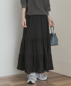 【アーバンリサーチ ドアーズ/URBAN RESEARCH DOORS】のレースティアードスカート BLACK|ID: prp329100004728455 ipo3291000000034620928