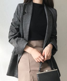 【アミュレット/Amulet】の【Dewlily】テーラードチェックジャケット 人気、トレンドファッション・服の通販 founy(ファニー) ファッション Fashion レディースファッション Fashion for Women アウター Coat / Outerwear Collection レディースジャケット・軽アウター Jackets |ID:prp329100004728466