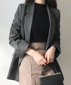 【アミュレット/Amulet】の【Dewlily】テーラードチェックジャケット 人気、トレンドファッション・服の通販 founy(ファニー) ファッション Fashion レディースファッション Fashion for Women アウター Coat / Outerwear Collection レディースジャケット・軽アウター Jackets thumbnail グレー|ID: prp329100004728466 ipo3291000000034286973