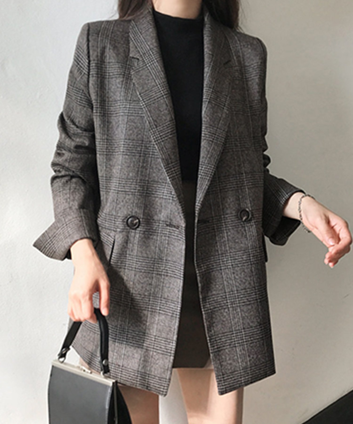 【アミュレット/Amulet】の【Dewlily】テーラードチェックジャケット インテリア・キッズ・メンズ・レディースファッション・服の通販 founy(ファニー) 　ファッション　Fashion　レディースファッション　Fashion for Women　アウター　Coat / Outerwear Collection　レディースジャケット・軽アウター　Jackets　ブラウン|ID: prp329100004728466 ipo3291000000034286975