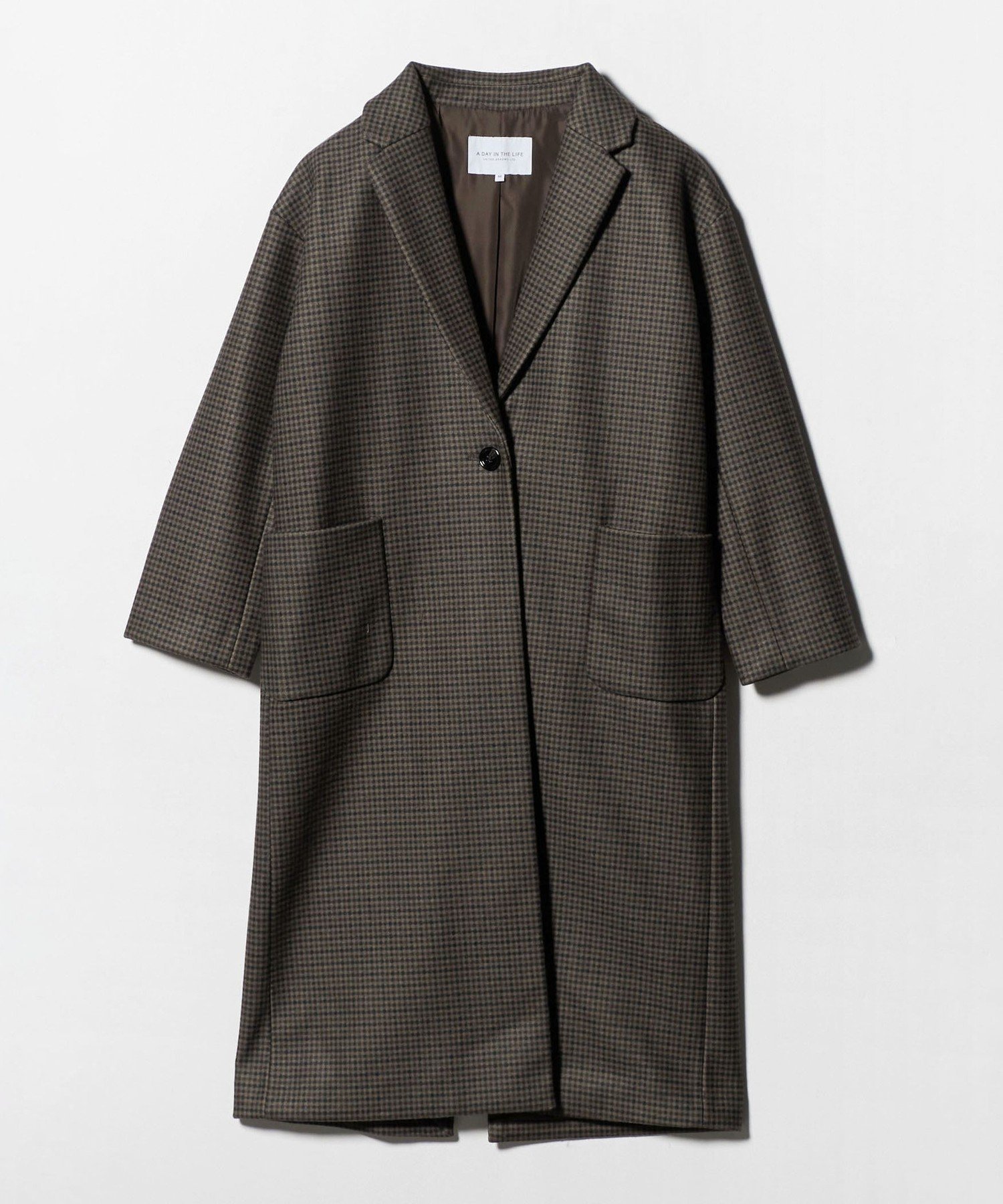 【ユナイテッドアローズ/UNITED ARROWS】のニットメルトン チェスターコート A DAY IN THE LIFE インテリア・キッズ・メンズ・レディースファッション・服の通販 founy(ファニー) 　ファッション　Fashion　レディースファッション　Fashion for Women　アウター　Coat / Outerwear Collection　コート・ロングコート・ピーコート　Long Coats, Peacoats & More　チェスターコート・ロング丈アウター　Chester Coats / Chesterfield Long Coats　シンプル　Simple, Minimal　チェスターコート　Chester Coat, Long Coat　チェック　Check, Plaid, Tartan　デニム　Denim, Jeans Material　トレンド　Trend, Trending Now　定番　Standard, Basic Item　バランス　Balance, Style Balance　プリント　Print, Printed Pattern　マフラー　Scarf, Muffler　メルトン　Melton, Heavy Wool　ロング　Long, Long-Length　アウトレット　Outlet / Clearance　おすすめ　Recommended / Our Picks　エレガント 上品　Elegant　ビジネス 仕事 通勤　Business / Work / Commuting　その他2|ID: prp329100004728478 ipo3291000000034700975