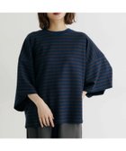 【スタディオ クリップ/studio CLIP】のボーダーパイルドルマンプルオーバー 人気、トレンドファッション・服の通販 founy(ファニー) ファッション Fashion レディースファッション Fashion for Women トップス・カットソー Cut & Sew Tops カジュアルプルオーバー・ニットトップス Pullovers & Knit Tops / Casual Pullovers おすすめ Recommended / Our Picks インナー Innerwear カットソー Cut and Sewn Top ボーダー Border, Stripe リラックス Relax, Relaxed Fit 秋 Autumn 長袖 Long Sleeve, Full Sleeve thumbnail ネイビー×ブラウン88|ID: prp329100004728493 ipo3291000000034225204