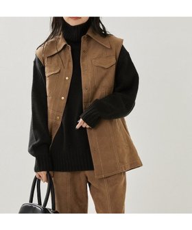 【フリークスストア/FREAK'S STORE】のフェイクスエードベスト 人気、トレンドファッション・服の通販 founy(ファニー) ファッション Fashion レディースファッション Fashion for Women アウター Coat / Outerwear Collection トップス・カットソー Cut & Sew Tops ベスト&ジレ / 重ね着スタイル Vests & Gilets 冬 Winter / This Winter A/W・秋冬 Autumn/Winter |ID:prp329100004728506