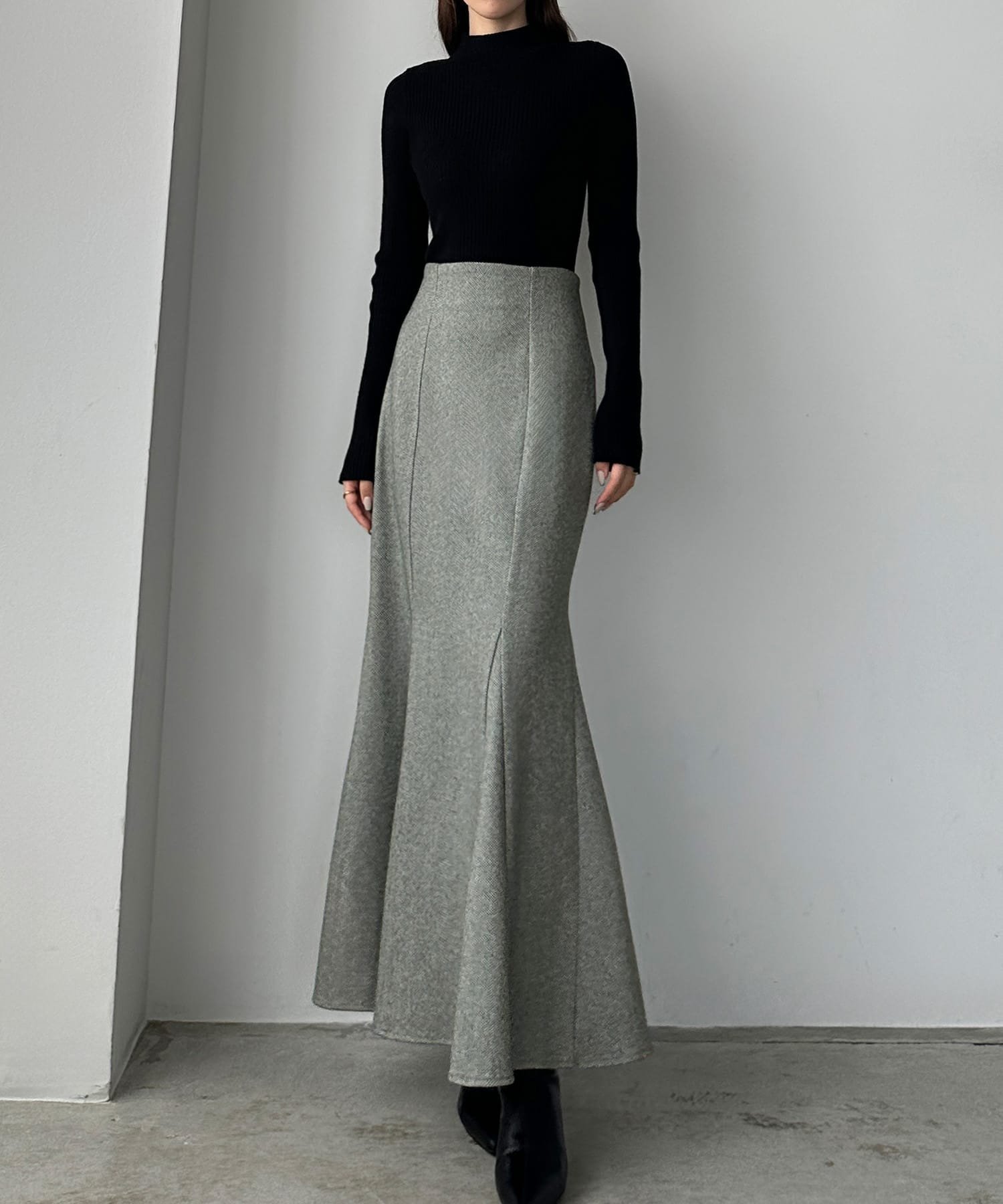 【ジュノア/JUNOAH】のLouere選べる素材マーメイドスカート インテリア・キッズ・メンズ・レディースファッション・服の通販 founy(ファニー) 　ファッション　Fashion　レディースファッション　Fashion for Women　スカート　Skirts　マーメイド　Mermaid, Fishtail Silhouette　無地　Plain, Solid Color　Aグレー|ID: prp329100004728519 ipo3291000000034444826