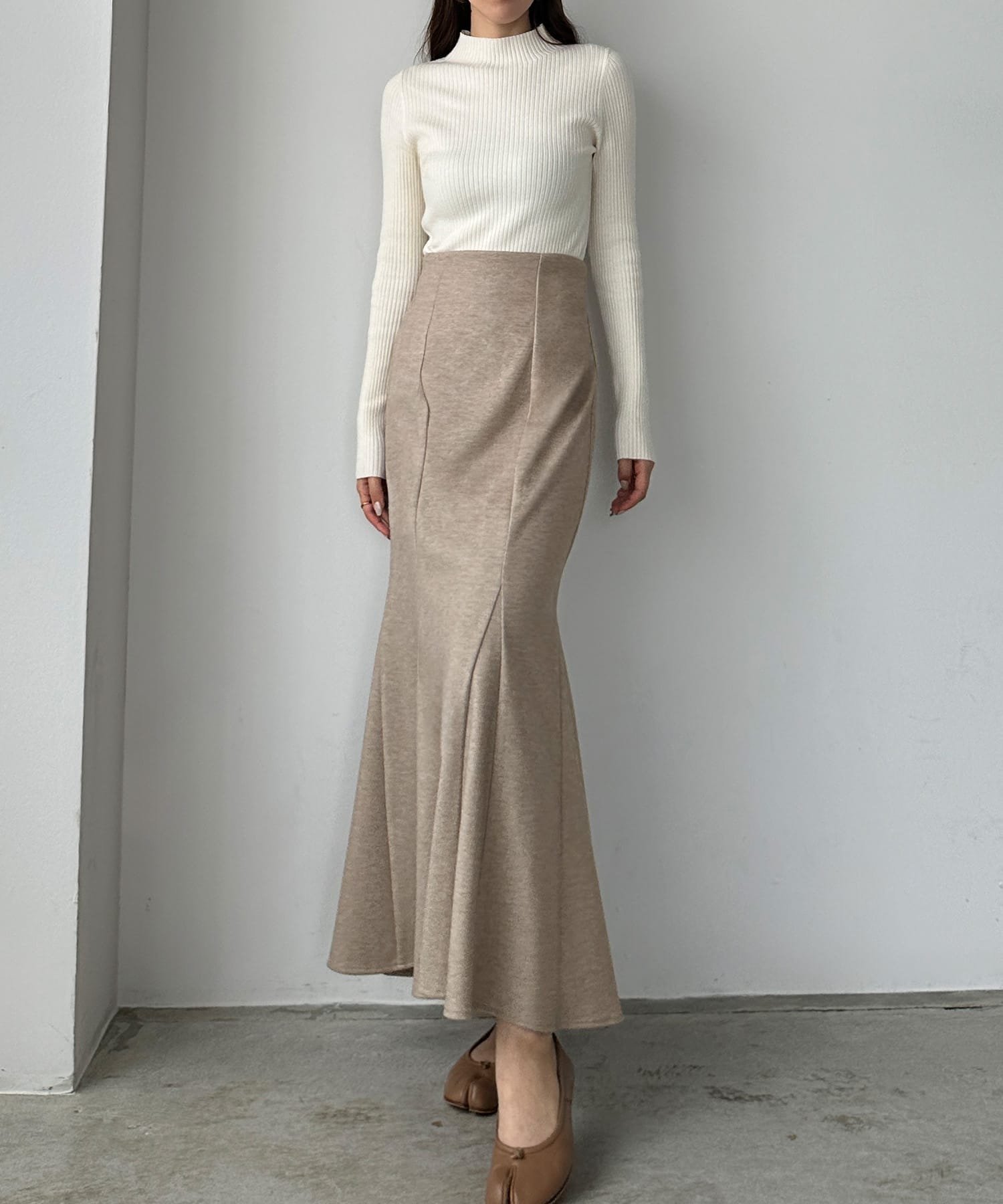 【ジュノア/JUNOAH】のLouere選べる素材マーメイドスカート インテリア・キッズ・メンズ・レディースファッション・服の通販 founy(ファニー) 　ファッション　Fashion　レディースファッション　Fashion for Women　スカート　Skirts　マーメイド　Mermaid, Fishtail Silhouette　無地　Plain, Solid Color　Bナチュラル|ID: prp329100004728519 ipo3291000000034444828