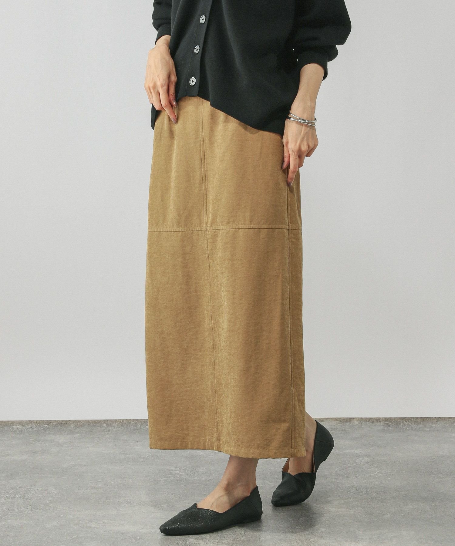 【グローバルワーク/GLOBAL WORK】のピーチサテンIラインスカート/580803 インテリア・キッズ・メンズ・レディースファッション・服の通販 founy(ファニー) ファッション Fashion レディースファッション Fashion for Women スカート Skirts おすすめ Recommended / Our Picks サテン Satin, Glossy Fabric ピーチ Peach, Soft Touch フロント Front, Front Design ヴィンテージ Vintage Style 長袖 Long Sleeve, Full Sleeve キャメル52|ID: prp329100004728540 ipo3291000000034643197