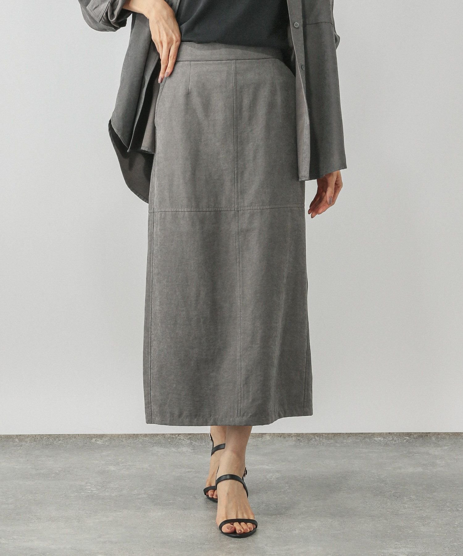 【グローバルワーク/GLOBAL WORK】のピーチサテンIラインスカート/580803 インテリア・キッズ・メンズ・レディースファッション・服の通販 founy(ファニー) ファッション Fashion レディースファッション Fashion for Women スカート Skirts おすすめ Recommended / Our Picks サテン Satin, Glossy Fabric ピーチ Peach, Soft Touch フロント Front, Front Design ヴィンテージ Vintage Style 長袖 Long Sleeve, Full Sleeve スミクロ15|ID: prp329100004728540 ipo3291000000034643200