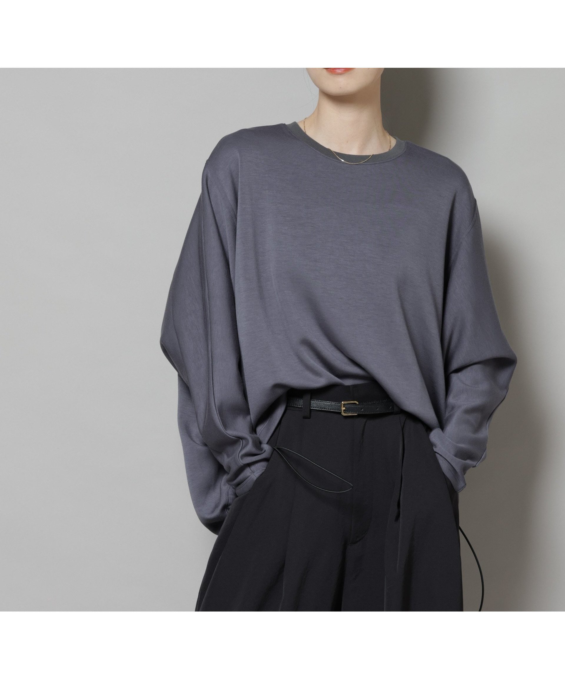 【ナノ ユニバース/nano universe】のドルマンスリーブバックドロストヘムカットプルオーバー インテリア・キッズ・メンズ・レディースファッション・服の通販 founy(ファニー) 　ファッション　Fashion　レディースファッション　Fashion for Women　トップス・カットソー　Cut & Sew Tops　カジュアルプルオーバー・ニットトップス　Pullovers & Knit Tops / Casual Pullovers　バッグ　Bags　ウォッシャブル　Machine Washable　スラックス　Slacks, Dress Pants　タイトスカート　Pencil Skirt, Tight Skirt　バランス　Balance, Style Balance　リラックス　Relax, Relaxed Fit　ロング　Long, Long-Length　アウトレット　Outlet / Clearance　おすすめ　Recommended / Our Picks　2025年　2025　2025-2026秋冬・A/W　Autumn/Winter 2025–26 AW25–26　グレー|ID: prp329100004728578 ipo3291000000034608495