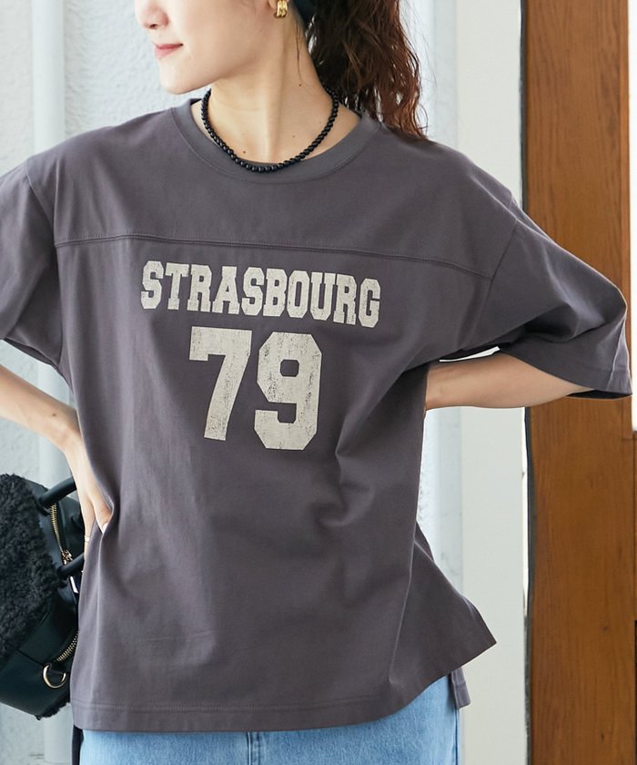 【ルクールブラン/le.coeur blanc】のナンバリングハーフスリーブTシャツ インテリア・キッズ・メンズ・レディースファッション・服の通販 founy(ファニー) https://founy.com/ ファッション Fashion レディースファッション Fashion for Women トップス・カットソー Cut & Sew Tops シャツ・ブラウス・オフィスカジュアル Elegant Blouses & Button-Ups ロングTシャツ・Tシャツ Longline T-Shirts & Tees フランス France, French フロント Front, Front Design プリント Print, Printed Pattern エレガント 上品 Elegant 羽織 Haori, Light Jacket |ID: prp329100004728592 ipo3291000000034225780