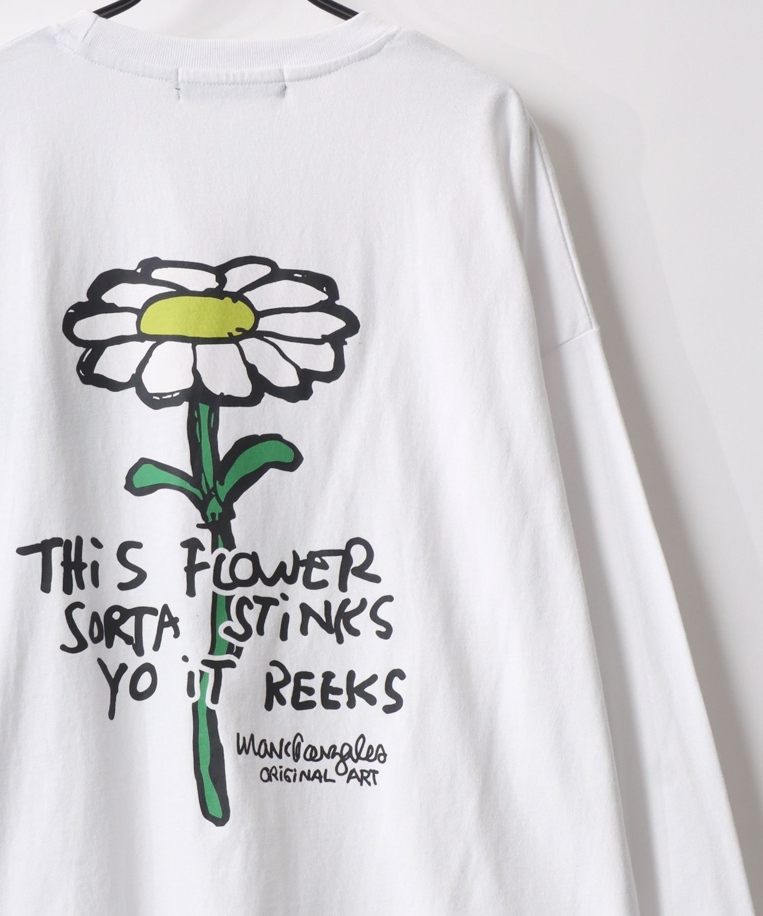 【ラザル/LAZAR】のMark Gonzales Tシャツ ティーシャツ メンズ 長袖 ロンT 別注 ワンポイント インテリア・キッズ・メンズ・レディースファッション・服の通販 founy(ファニー) ファッション Fashion レディースファッション Fashion for Women トップス・カットソー Cut & Sew Tops シャツ・ブラウス・オフィスカジュアル Elegant Blouses & Button-Ups ロングTシャツ・Tシャツ Longline T-Shirts & Tees イラスト Illustration カーゴパンツ Cargo Pants, Utility Pants キャップ Cap, Baseball Cap キャラクター Character, Licensed Characters グラフィック Graphic, Graphic Design ジャケット Jacket, Outerwear スタンダード Standard, Basic ストライプ Stripe, Striped Pattern スニーカー Sneakers, Trainers スポーツ Sports, Activewear スラックス Slacks, Dress Pants スリーブ Sleeve, Long Sleeve / Short Sleeve センター Center, Center Line ダウン Down, Puffer デニム Denim, Jeans Material トレンド Trend, Trending Now 定番 Standard, Basic Item 人気 Popular, Best Seller 長袖 Long Sleeve, Full Sleeve ビッグ Big, Oversized フレア Flare, Flared ブルゾン Blouson, Bomber Jacket プリント Print, Printed Pattern ベスト Vest, Waistcoat ベーシック Basic, Essential ホワイト|ID: prp329100004728608 ipo3291000000034528605