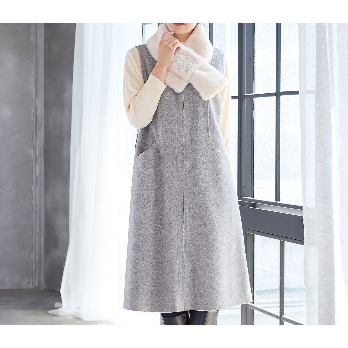 【ミゼール/MISSEL】の【2WAY・3L/4Lサイズあり】Aラインジャンパースカート(グレー) 人気、トレンドファッション・服の通販 founy(ファニー) ファッション Fashion レディースファッション Fashion for Women スカート Skirts インナー Innerwear エレガント 上品 Elegant ストレッチ Stretch, Stretchy Fabric 人気 Popular, Best Seller ベスト Vest, Waistcoat ポケット Pocket, Pocket Detail 羽織 Haori, Light Jacket ロング Long, Long-Length おすすめ Recommended / Our Picks other-1|ID: prp329100004728634 ipo3291000000034551766