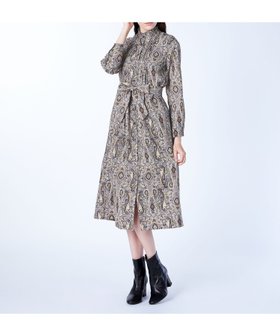 【スキャパ/SCAPA】のサラサプリントワンピース 人気、トレンドファッション・服の通販 founy(ファニー) ファッション Fashion レディースファッション Fashion for Women ワンピース Dresses フェミニン Feminine, Girly フリル Frill, Ruffle プリント Print, Printed Pattern ロング Long, Long-Length 長袖 Long Sleeve, Full Sleeve |ID:prp329100004728647