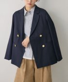 【レトロガール/RETRO GIRL】のダブルテーラーJK 人気、トレンドファッション・服の通販 founy(ファニー) ファッション Fashion レディースファッション Fashion for Women ジャケット Jacket, Outerwear ストライプ Stripe, Striped Pattern ダブル Double, Double-Breasted デニム Denim, Jeans Material トレンド Trend, Trending Now ベーシック Basic, Essential エレガント 上品 Elegant 無地 Plain, Solid Color 秋 Autumn thumbnail ダークブルー|ID: prp329100004728658 ipo3291000000034261717