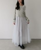 【アルシーヴ/archives】の肩リボンニットプルオーバー*チュールキャミワンピースSET 人気、トレンドファッション・服の通販 founy(ファニー) ファッション Fashion レディースファッション Fashion for Women ワンピース Dresses キャミソールワンピース Camisole Dresses おすすめ Recommended / Our Picks インナー Innerwear チュール Tulip, Tulip Motif リボン Ribbon, Bow thumbnail SILVER GRAY|ID: prp329100004728667 ipo3291000000034163257