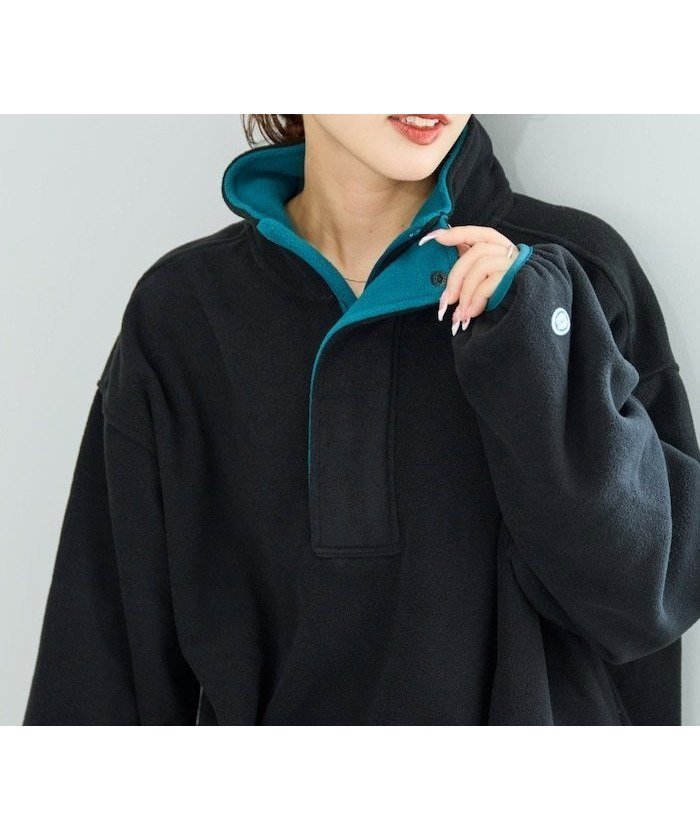 【フリークスストア/FREAK'S STORE】の別注 配色 フリース ハーフジップ プルオーバー【限定展開】 25AW インテリア・キッズ・メンズ・レディースファッション・服の通販 founy(ファニー) 　ファッション　Fashion　レディースファッション　Fashion for Women　トップス・カットソー　Cut & Sew Tops　カジュアルプルオーバー・ニットトップス　Pullovers & Knit Tops / Casual Pullovers　2025年　2025　2025-2026秋冬・A/W　Autumn/Winter 2025–26 AW25–26　冬　Winter / This Winter　スペシャル　Special, Limited Edition　別注　Limited Edition, Custom Order　A/W・秋冬　Autumn/Winter　ブラック|ID: prp329100004728764 ipo3291000000034798133