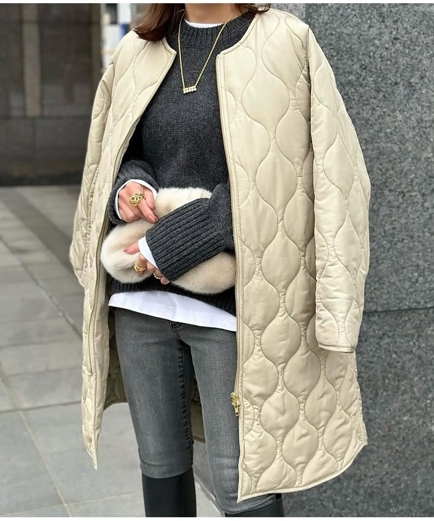 【スタイルドア/STYLEDOOR】のミリタリーキルティングフードコート インテリア・キッズ・メンズ・レディースファッション・服の通販 founy(ファニー) ファッション Fashion レディースファッション Fashion for Women アウター Coat / Outerwear Collection コート・ロングコート・ピーコート Long Coats, Peacoats & More インナー Innerwear 春 Spring 秋 Autumn キルティング Quilted, Quilting クール Cool, Chic 人気 Popular, Best Seller ポケット Pocket, Pocket Detail 防寒 Cold Protection, Winter-Ready ライナー Liner, Inner Layer ロング Long, Long-Length A/W・秋冬 Autumn/Winter おすすめ Recommended / Our Picks ライトベージュ|ID: prp329100004728765 ipo3291000000034881362