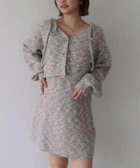 【アルシーヴ/archives】の肩リボンニットチュニックアンサンブル 人気、トレンドファッション・服の通販 founy(ファニー) ファッション Fashion レディースファッション Fashion for Women トップス・カットソー Cut & Sew Tops ニット Knit Tops & Sweaters アンサンブルニット Knit Ensembles & Twin Sets おすすめ Recommended / Our Picks アンサンブル Ensemble Set カーディガン Cardigan, Knitwear チュニック Tunic, Long Top リボン Ribbon, Bow ロング Long, Long-Length A/W・秋冬 Autumn/Winter |ID:prp329100004728774