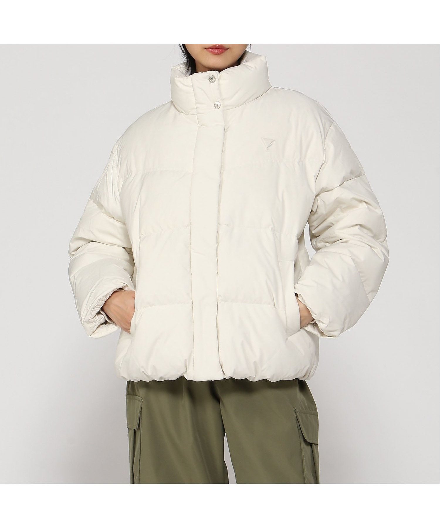 【ゲス/GUESS】のGUESS ダウンジャケット LADIES Down Jacket インテリア・キッズ・メンズ・レディースファッション・服の通販 founy(ファニー) ファッション Fashion レディースファッション Fashion for Women アウター Coat / Outerwear Collection レディースジャケット・軽アウター Jackets ジャケット Jacket, Outerwear ダウン Down, Puffer ベーシック Basic, Essential 定番 Standard, Basic Item ベージュ|ID: prp329100004728776 ipo3291000000034657585