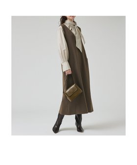 【カリテ/qualite】のツイーディジャンパーワンピース 人気、トレンドファッション・服の通販 founy(ファニー) ファッション Fashion レディースファッション Fashion for Women ワンピース Dresses インナー Innerwear シンプル Simple, Minimal スリット Slit, Slit Detail ポケット Pocket, Pocket Detail 楽ちん Easy Fit, Comfortable |ID:prp329100004728780