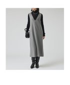 【カリテ/qualite】のツイーディジャンパーワンピース グレー|ID: prp329100004728780 ipo3291000000034509420
