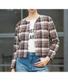 【ドレステリア/DRESSTERIOR】の【DEVEAUX社ツイード使用】コンパクトチェックジャケット ブラウン|ID: prp329100004728781 ipo3291000000034506817