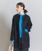 【ユナイテッドアローズ/UNITED ARROWS】のウールブレンド ノーカラーミドルコート BLACK|ID: prp329100004728783 ipo3291000000034499762
