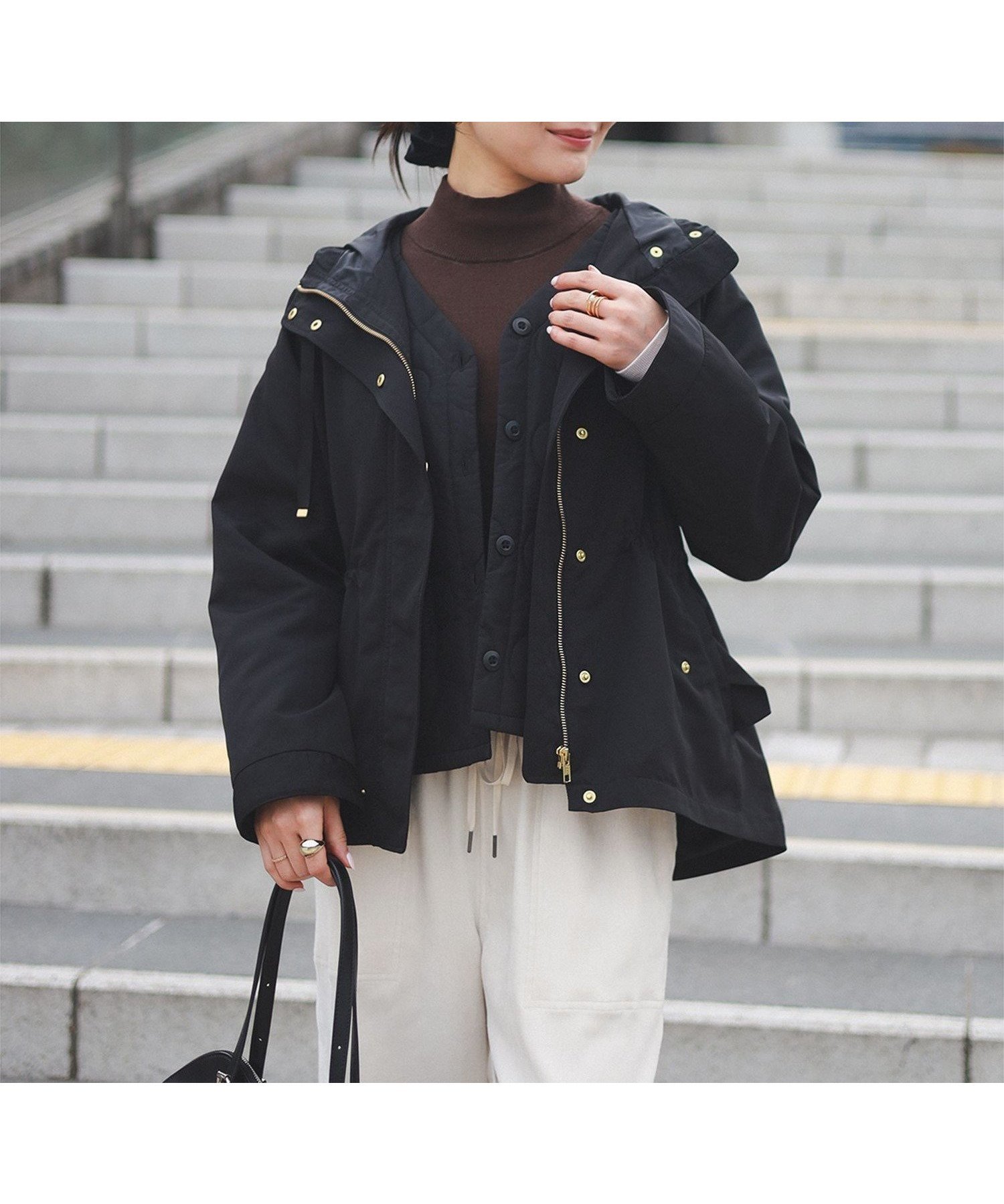 【ビームス ハート/BEAMS HEART】のキルティングライナー モッズブルゾン インテリア・キッズ・メンズ・レディースファッション・服の通販 founy(ファニー) 　ファッション　Fashion　レディースファッション　Fashion for Women　アウター　Coat / Outerwear Collection　ブルゾンジャケット・スポーティアウター　Blouson Jackets　インナー　Innerwear　ウェーブ　Wavy Pattern　春　Spring　キルティング　Quilted, Quilting　軽量　Lightweight, Ultra Light　ジップ　Zip, Zipper　バランス　Balance, Style Balance　フロント　Front, Front Design　ブルゾン　Blouson, Bomber Jacket　ブロック　Block, Solid Block Pattern　羽織　Haori, Light Jacket　防寒　Cold Protection, Winter-Ready　ミドル　Middle Length, Mid Height　ライナー　Liner, Inner Layer　冬　Winter / This Winter　旅行　Travel　ビジネス 仕事 通勤　Business / Work / Commuting　BLACK|ID: prp329100004728809 ipo3291000000034597015