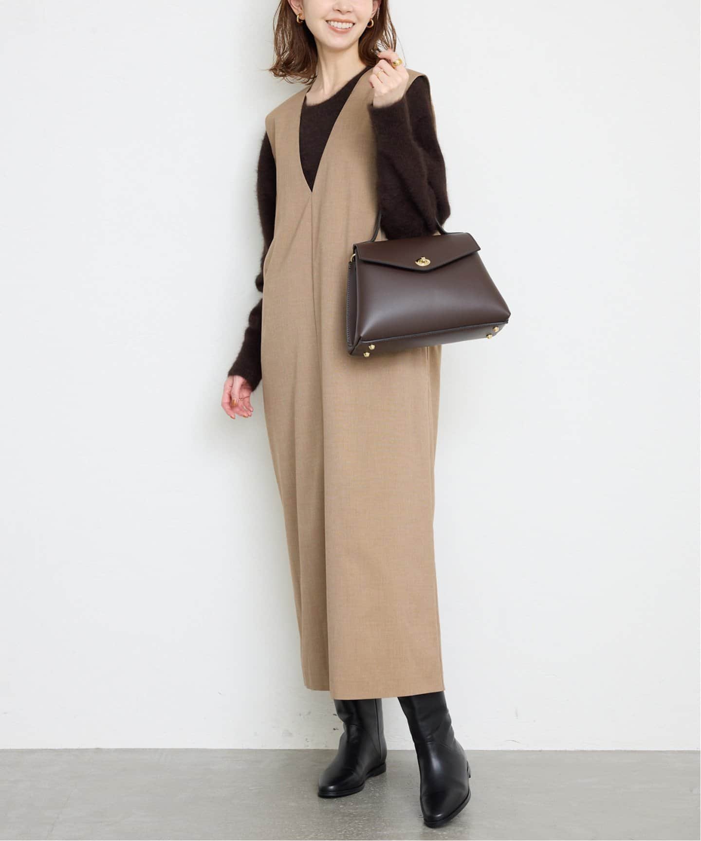 【スローブ イエナ/SLOBE IENA】の《WEB限定/追加》TR Vネックジャンパースカート 人気、トレンドファッション・服の通販 founy(ファニー) 　ファッション　Fashion　レディースファッション　Fashion for Women　スカート　Skirts　2025年　2025　2025-2026秋冬・A/W　Autumn/Winter 2025–26 AW25–26　インナー　Innerwear　カットソー　Cut and Sewn Top　バランス　Balance, Style Balance　A/W・秋冬　Autumn/Winter　 other-1|ID: prp329100004728820 ipo3291000000034248975