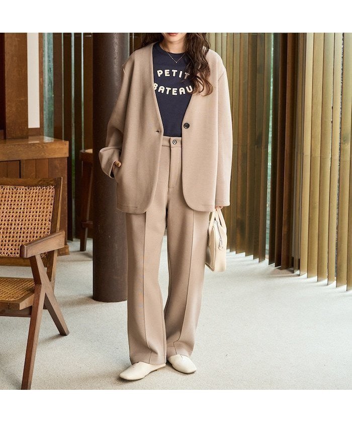 【フリークスストア/FREAK'S STORE】のダンボール シングル ジャケット セットアップ(ジャケット・パンツ)【限定展開】 25AW インテリア・キッズ・メンズ・レディースファッション・服の通販 founy(ファニー) 　ファッション　Fashion　レディースファッション　Fashion for Women　アウター　Coat / Outerwear Collection　レディースジャケット・軽アウター　Jackets　セットアップ　Matching Sets　レディースパンツ・ボトムス　Pants & Trousers / Bottoms　2025年　2025　2025-2026秋冬・A/W　Autumn/Winter 2025–26 AW25–26　冬　Winter / This Winter　シンプル　Simple, Minimal　ジャケット　Jacket, Outerwear　ストレート　Straight, Straight Cut　スラックス　Slacks, Dress Pants　セットアップ　Set-Up, Coordinated Outfit　ビッグ　Big, Oversized　リラックス　Relax, Relaxed Fit　ワイド　Wide, Wide Fit　楽ちん　Easy Fit, Comfortable　A/W・秋冬　Autumn/Winter　ベージュ|ID: prp329100004728821 ipo3291000000034163990