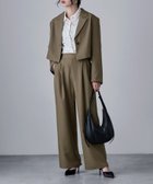 【ビーフラット/bflat】のセットアップパンツスーツ ツイルシングルテーラードジャケット タックワイドパンツ 人気、トレンドファッション・服の通販 founy(ファニー) ファッション Fashion レディースファッション Fashion for Women アウター Coat / Outerwear Collection レディースジャケット・軽アウター Jackets テーラードジャケット / 通勤・きれいめスタイル Tailored Jackets & Blazers セットアップ Matching Sets レディースパンツ・ボトムス Pants & Trousers / Bottoms スーツ Business Suits & Workwear スーツジャケット・オフィスブレザー Suit Jackets / Blazers スーツパンツ・ドレスパンツ Suit Pants / Office Trousers / Dress Pants スーツセット・2点セット・レディーススーツ Suit Sets / 2-Piece Suits / Office Suit Sets クロップド Cropped, Short Length ショート Short, Short Length シンプル Simple, Minimal ジャケット Jacket, Outerwear スウェット / スエット Sweatshirt, Sweatwear スニーカー Sneakers, Trainers セットアップ Set-Up, Coordinated Outfit ツイル Twist, Twisted Detail トレンド Trend, Trending Now ポケット Pocket, Pocket Detail ワイド Wide, Wide Fit おすすめ Recommended / Our Picks セレモニー Ceremony 入学式 Entrance Ceremony 卒業式 Graduation Ceremony thumbnail カーキ|ID: prp329100004728830 ipo3291000000034930178