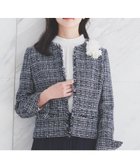 【アンタイトル/UNTITLED】の【入卒/セレモニー/通勤】ラメツイード ノーカラージャケット ブルー|ID: prp329100004728841 ipo3291000000034614646