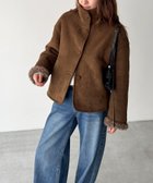 【キャナルジーン/CANAL JEAN】のEl mar リバーシブルムートンジャケット 人気、トレンドファッション・服の通販 founy(ファニー) ファッション Fashion レディースファッション Fashion for Women アウター Coat / Outerwear Collection レディースジャケット・軽アウター Jackets ジャケット Jacket, Outerwear フェミニン Feminine, Girly ポケット Pocket, Pocket Detail ムートン Shearling, Mouton リバーシブル Reversible, Two-Sided thumbnail ブラウン|ID: prp329100004728856 ipo3291000000034796080