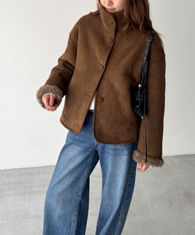 【キャナルジーン/CANAL JEAN】のEl mar リバーシブルムートンジャケット 人気、トレンドファッション・服の通販 founy(ファニー) ファッション Fashion レディースファッション Fashion for Women アウター Coat / Outerwear Collection レディースジャケット・軽アウター Jackets ジャケット Jacket, Outerwear フェミニン Feminine, Girly ポケット Pocket, Pocket Detail ムートン Shearling, Mouton リバーシブル Reversible, Two-Sided |ID:prp329100004728856