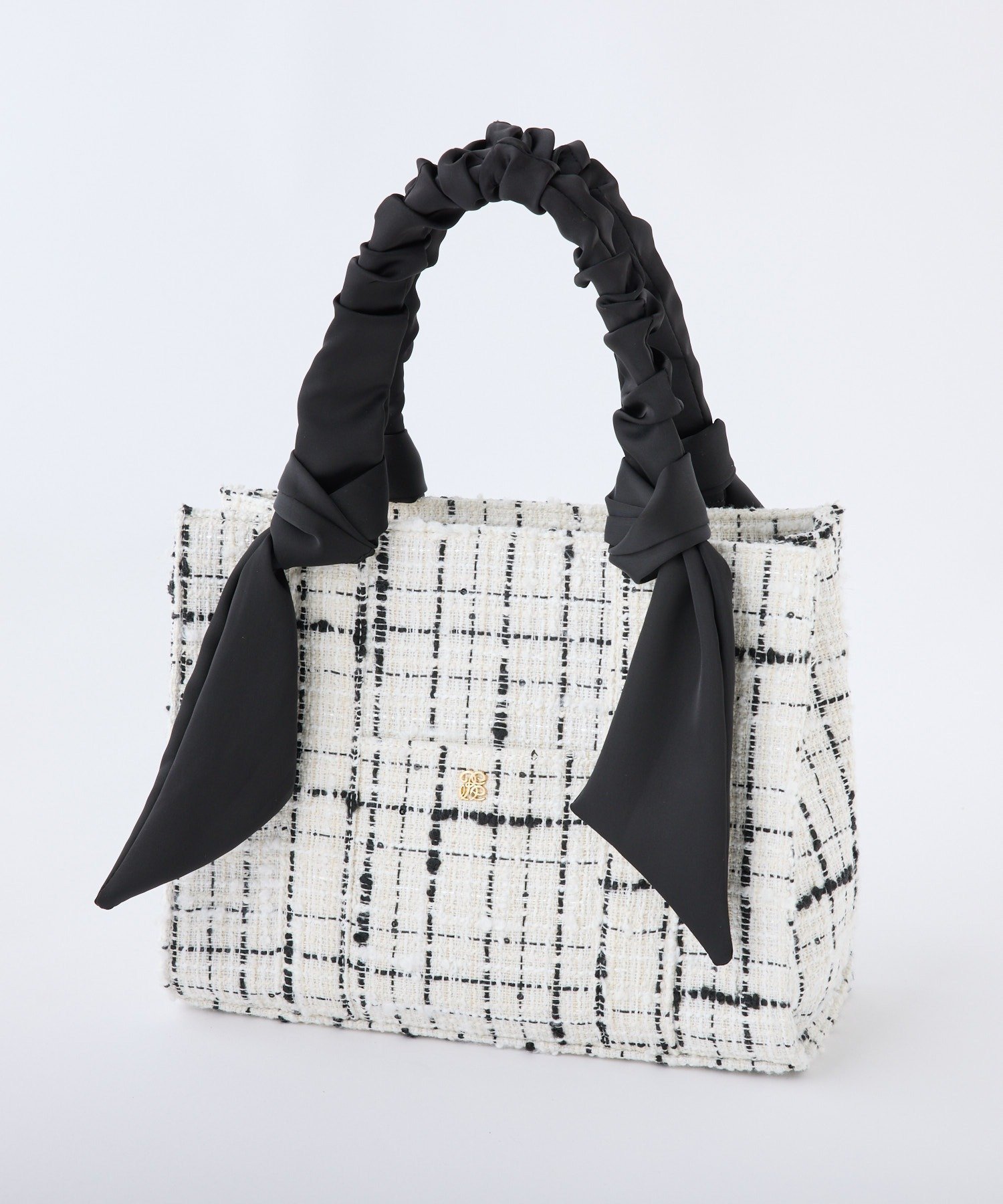 【ナイスクラップ/NICE CLAUP】の【新色追加】ギャザーハンドルミニトート 人気、トレンドファッション・服の通販 founy(ファニー) ファッション Fashion レディースファッション Fashion for Women バッグ Bags 2025年 2025 2025-2026秋冬・A/W Autumn/Winter 2025–26 AW25–26 ギャザー Gathered, Ruffled ツイード Twill, Twill Weave フェミニン Feminine, Girly リボン Ribbon, Bow 傘 Umbrella, Parasol other-1|ID: prp329100004728884 ipo3291000000034557953