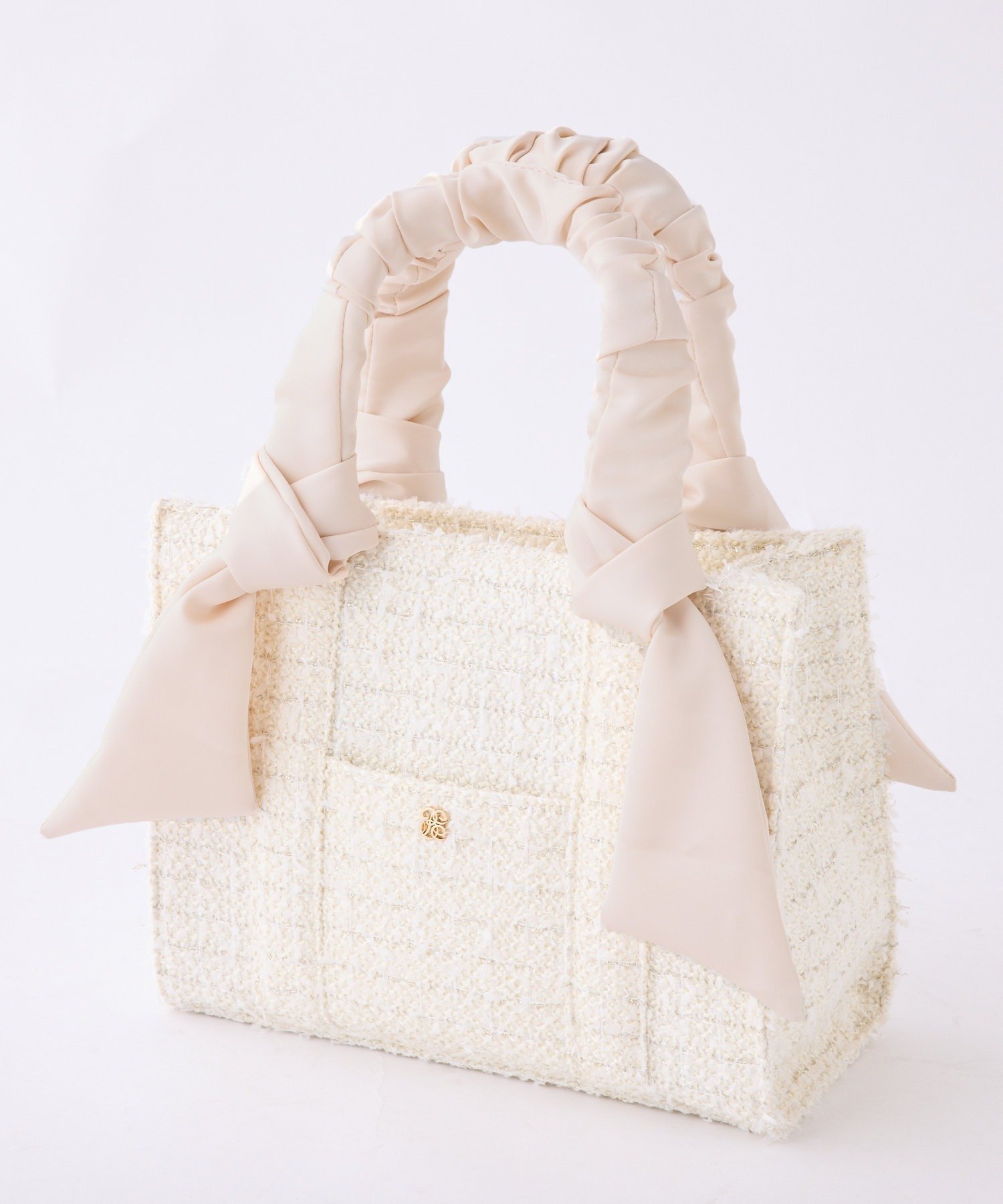 【ナイスクラップ/NICE CLAUP】の【新色追加】ギャザーハンドルミニトート インテリア・キッズ・メンズ・レディースファッション・服の通販 founy(ファニー) ファッション Fashion レディースファッション Fashion for Women バッグ Bags 2025年 2025 2025-2026秋冬・A/W Autumn/Winter 2025–26 AW25–26 ギャザー Gathered, Ruffled ツイード Twill, Twill Weave フェミニン Feminine, Girly リボン Ribbon, Bow 傘 Umbrella, Parasol その他|ID: prp329100004728884 ipo3291000000034557955