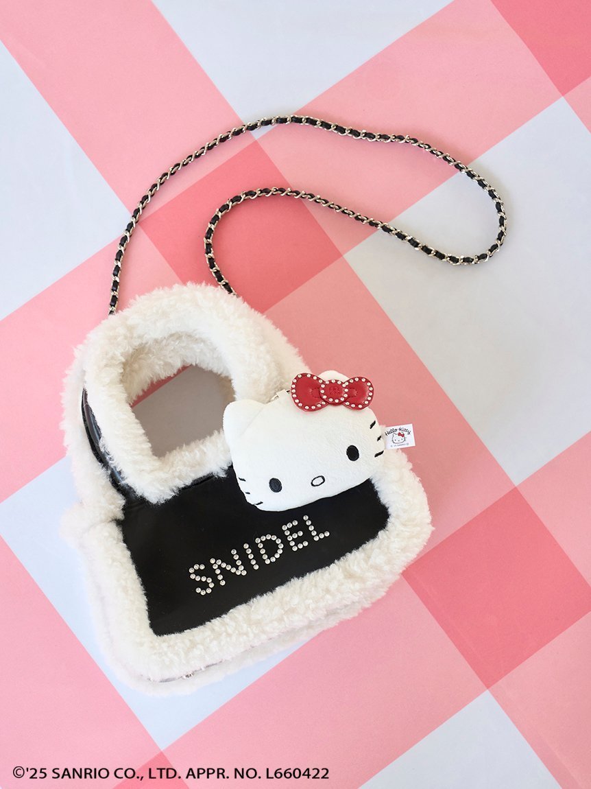 【スナイデル/SNIDEL】の【HELLO KITTY】バッグ 人気、トレンドファッション・服の通販 founy(ファニー) 　ファッション　Fashion　レディースファッション　Fashion for Women　バッグ　Bags　コラボ　Collaboration, Collab　ショルダー　Shoulder, Shoulder Strap　スペシャル　Special, Limited Edition　スマート　Smart, Elegant　チャーム　Charm, Pendant　パーカー　Hoodie, Parka　ビジュー　Bijou, Jewel-like Accent　ポケット　Pocket, Pocket Detail　ポーチ　Pouch, Small Case　おすすめ　Recommended / Our Picks　 other-1|ID: prp329100004728887 ipo3291000000034164242
