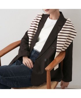 【デッサン/Dessin】の【洗える】ダブルブレストジャケット 人気、トレンドファッション・服の通販 founy(ファニー) ファッション Fashion レディースファッション Fashion for Women アウター Coat / Outerwear Collection レディースジャケット・軽アウター Jackets クラシカル Classical, Vintage-Inspired スマート Smart, Elegant チェック Check, Plaid, Tartan デニム Denim, Jeans Material フェミニン Feminine, Girly プリーツ Pleats, Pleated ベロア Velour, Soft Velvet ポケット Pocket, Pocket Detail 洗える Machine Washable |ID:prp329100004728902