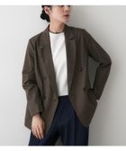 【デッサン/Dessin】の【洗える】ダブルブレストジャケット 人気、トレンドファッション・服の通販 founy(ファニー) ファッション Fashion レディースファッション Fashion for Women アウター Coat / Outerwear Collection レディースジャケット・軽アウター Jackets クラシカル Classical, Vintage-Inspired スマート Smart, Elegant チェック Check, Plaid, Tartan デニム Denim, Jeans Material フェミニン Feminine, Girly プリーツ Pleats, Pleated ベロア Velour, Soft Velvet ポケット Pocket, Pocket Detail 洗える Machine Washable thumbnail ブラウン|ID: prp329100004728902 ipo3291000000034267735