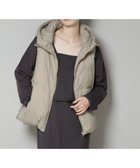 【ナノ ユニバース/nano universe】の撥水加工ライトダウン フードジップアップベスト オリーブ|ID:prp329100004728927