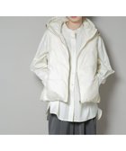 【ナノ ユニバース/nano universe】の撥水加工ライトダウン フードジップアップベスト アイボリー7|ID: prp329100004728927 ipo3291000000034493614