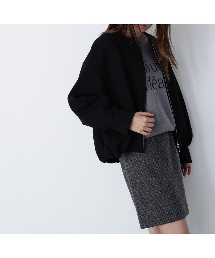 【ナチュラル ビューティー ベーシック/NATURAL BEAUTY BASIC】のノーカラーダンボールブルゾン インテリア・キッズ・メンズ・レディースファッション・服の通販 founy(ファニー) https://founy.com/ ファッション Fashion レディースファッション Fashion for Women アウター Coat / Outerwear Collection ブルゾンジャケット・スポーティアウター Blouson Jackets カットソー Cut and Sewn Top スピンドル Spindle, Drawcord バルーン Balloon, Balloon Silhouette フォルム Silhouette, Form ブルゾン Blouson, Bomber Jacket ポケット Pocket, Pocket Detail リラックス Relax, Relaxed Fit |ID: prp329100004728929 ipo3291000000034528290