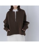【ナチュラル ビューティー ベーシック/NATURAL BEAUTY BASIC】のノーカラーダンボールブルゾン ダークカーキ1|ID: prp329100004728929 ipo3291000000034528293
