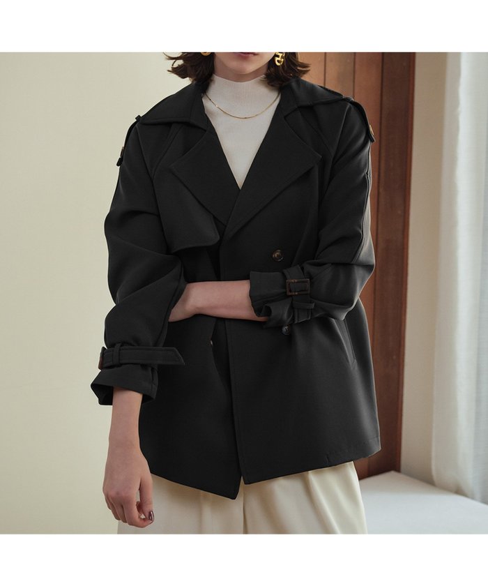 【ガール/GIRL】のトレンチコート ミドル丈 ハーフコート インテリア・キッズ・メンズ・レディースファッション・服の通販 founy(ファニー) https://founy.com/ ファッション Fashion レディースファッション Fashion for Women アウター Coat / Outerwear Collection コート・ロングコート・ピーコート Long Coats, Peacoats & More トレンチコート / 春秋の定番アウター Trench Coats ハーフ Half, Half-Length ミドル Middle Length, Mid Height エレガント 上品 Elegant 再入荷 Restock / Back in Stock |ID: prp329100004728940 ipo3291000000034499367