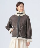 【ビームス ハート/BEAMS HEART】のフェイク ムートン フライト ジャケット 人気、トレンドファッション・服の通販 founy(ファニー) ファッション Fashion レディースファッション Fashion for Women アウター Coat / Outerwear Collection レディースジャケット・軽アウター Jackets インナー Innerwear ウェーブ Wavy Pattern クール Cool, Chic シンプル Simple, Minimal ジャケット Jacket, Outerwear スウェット / スエット Sweatshirt, Sweatwear ストレート Straight, Straight Cut スラックス Slacks, Dress Pants タイトスカート Pencil Skirt, Tight Skirt デニム Denim, Jeans Material トレンド Trend, Trending Now フェイク Faux, Fake フェミニン Feminine, Girly 防寒 Cold Protection, Winter-Ready ムートン Shearling, Mouton リアル Real, Realistic ロング Long, Long-Length 冬 Winter / This Winter おすすめ Recommended / Our Picks thumbnail DARK BROWN|ID: prp329100004728967 ipo3291000000034881354