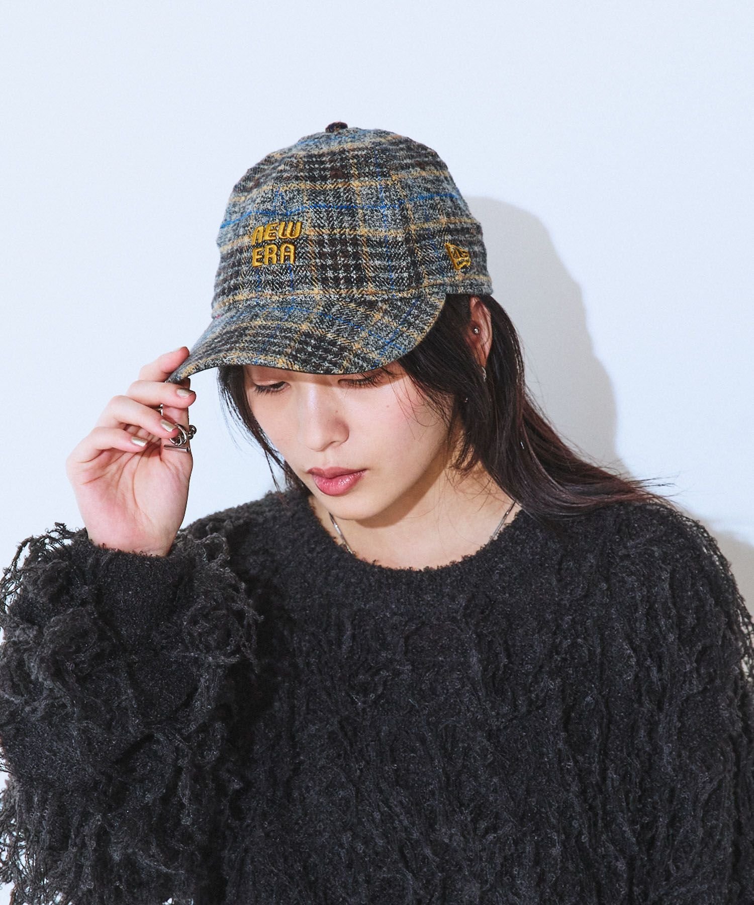 【ジーナシス/JEANASiS】のNEW ERA/チェックキャップ インテリア・キッズ・メンズ・レディースファッション・服の通販 founy(ファニー) 　ファッション　Fashion　レディースファッション　Fashion for Women　おすすめ　Recommended / Our Picks　キャップ　Cap, Baseball Cap　スポーツ　Sports, Activewear　チェック　Check, Plaid, Tartan　別注　Limited Edition, Custom Order　定番　Standard, Basic Item　グレー系その他|ID: prp329100004729059 ipo3291000000034591834