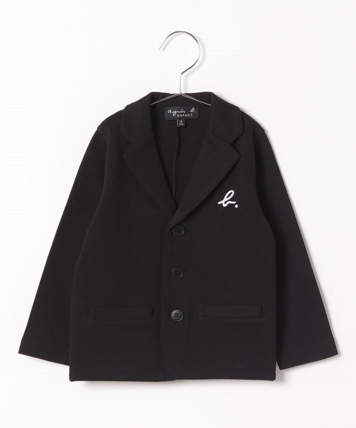 【アニエスベー ファム/agnes b. / KIDS】のJ630 E VESTE キッズ b. ジャケット インテリア・キッズ・メンズ・レディースファッション・服の通販 founy(ファニー) 　ファッション　Fashion　キッズファッション　Fashion for Kids　アウター　Coat Outerwear /Kids　ジャケット　Jacket, Outerwear　フォーマル　Formal, Dressy　ブラック|ID: prp329100004729076 ipo3291000000034164924
