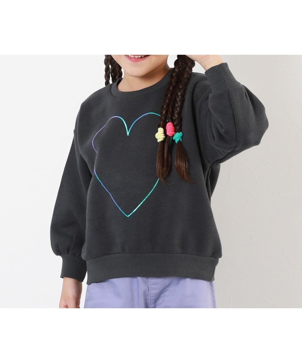 【デビロック/devirock / KIDS】のデビラボ ガールズ プリント ボリュームスリーブ 裏起毛トレーナー 25AW 人気、トレンドファッション・服の通販 founy(ファニー) 　ファッション　Fashion　キッズファッション　Fashion for Kids　シンプル　Simple, Minimal　スニーカー　Sneakers, Trainers　スリーブ　Sleeve, Long Sleeve / Short Sleeve　トレーナー　Sweatshirt, Trainer　プリント　Print, Printed Pattern　おすすめ　Recommended / Our Picks　2025年　2025　2025-2026秋冬・A/W　Autumn/Winter 2025–26 AW25–26　 other-1|ID: prp329100004729124 ipo3291000000034165087