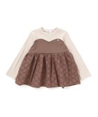 【ベベ オンライン ストア/BEBE ONLINE STORE / KIDS】のハートレースドッキングトレーナー(80~130cm) ベージュ×ブラウン|ID: prp329100004729131 ipo3291000000034165123